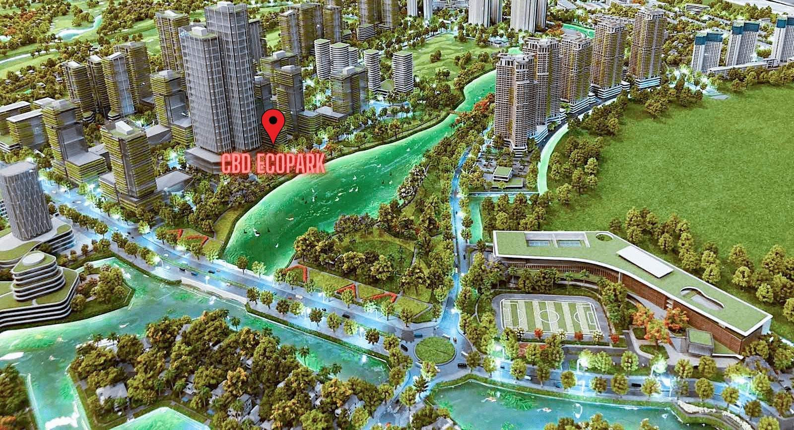 Tầm view căn hộ Sky Forest Residences Cbd Ecopark