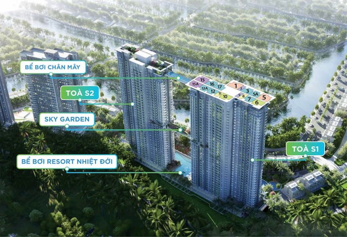 Tòa s1 s2 được bàn giao đến cư dân Sky Oasis